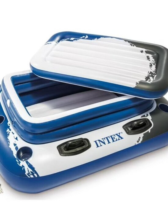Intex Mega Chill II Inflatable Floating Cooler, 48" X 38" - Picture 1 of 2